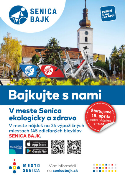 Zdieľané bicykle SenicaBajk štartujú 19. apríla