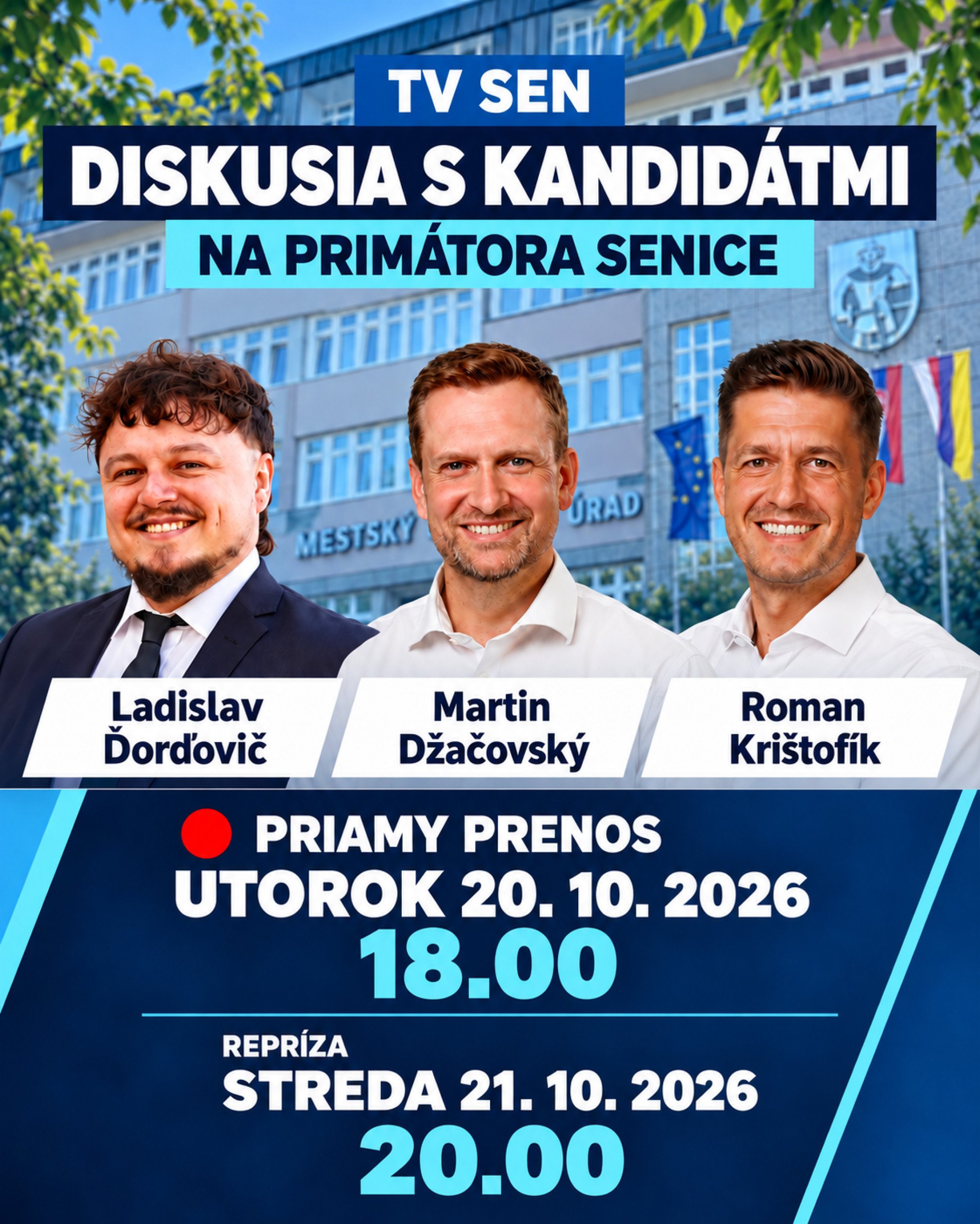 Predvolebná diskusia kandidátov na TV SEN