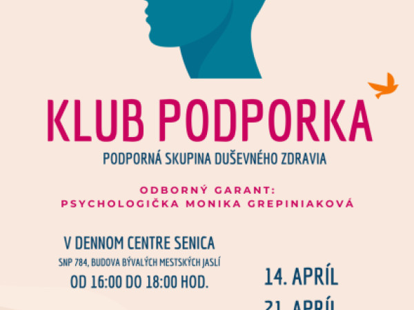 Klub Podporka v apríli