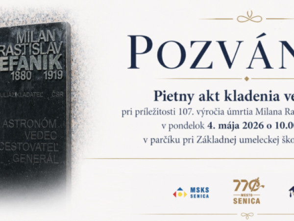 107. výročie úmrtia Milana Rastislava Štefánika