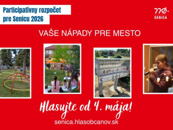 Občania v máji rozhodnú o dobrých nápadoch pre mesto