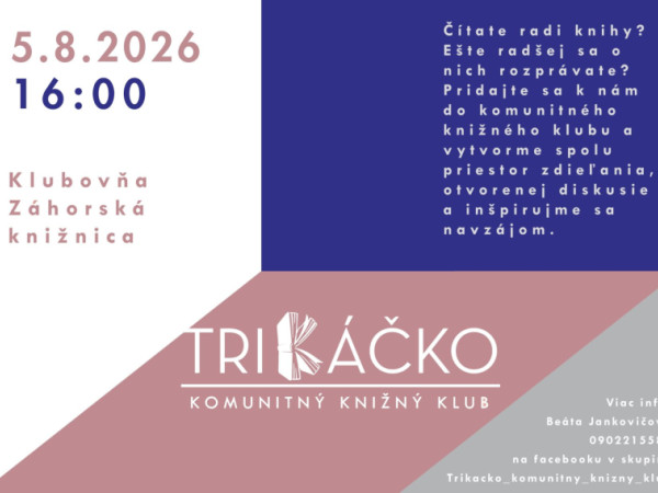 TriKáčko – komunitný knižný klub