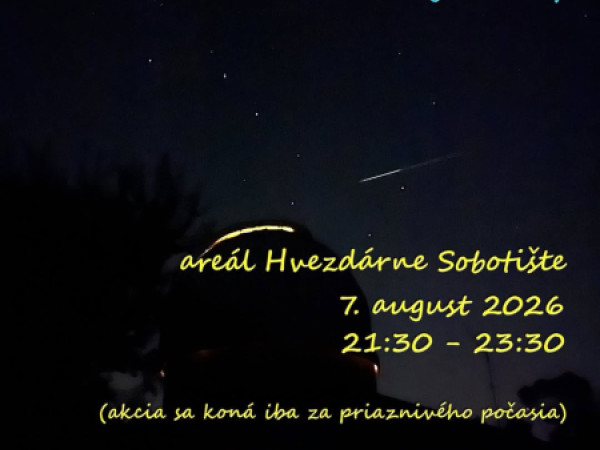 Pozorovanie Perzeíd a nočnej oblohy