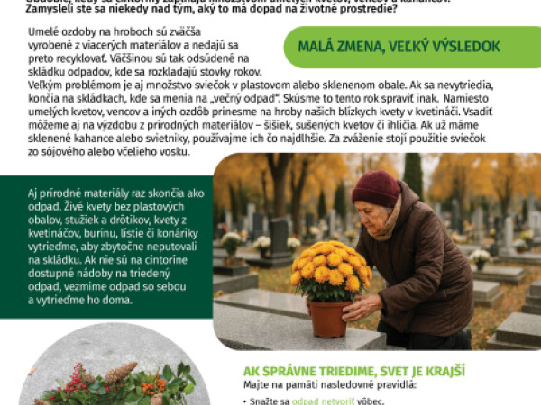 Dušičky s ohľadom na životné prostredie