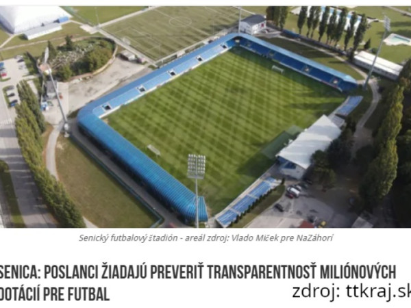 Financovanie senického futbalu je v poriadku