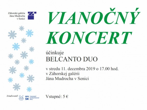 Vianočný koncert Belcanto Duo