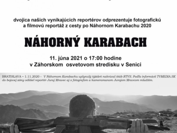 Prezentácia fotografií a filmová reportáž z Náhorného Karabachu v ZOS