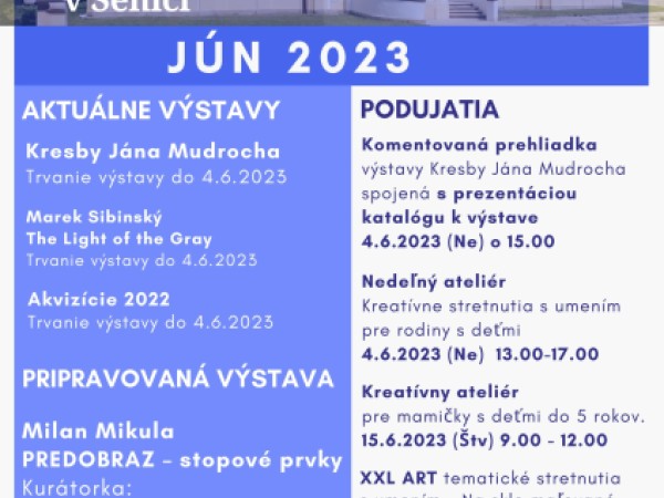 Júnové podujatia v Záhorskej galérii J. Mudrocha