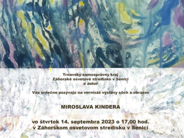 Miroslav Kinder vystavuje v Senici