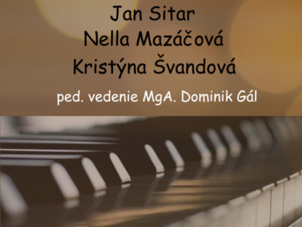 Klavírny koncert poslucháčov Konzervatória v Brne