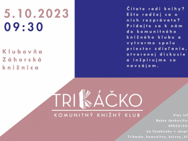 Trikáčko – komunitný knižný klub