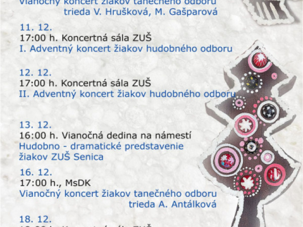 Advent v ZUŠ Senica