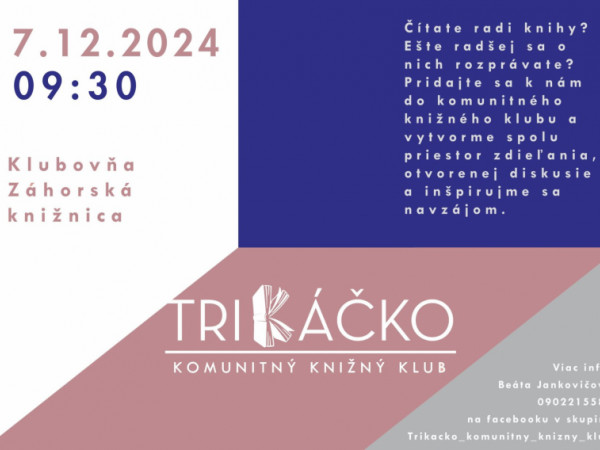 TriKáčko – komunitný knižný klub