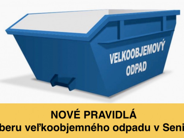 Nové pravidlá v zbere objemného odpadu v Senici