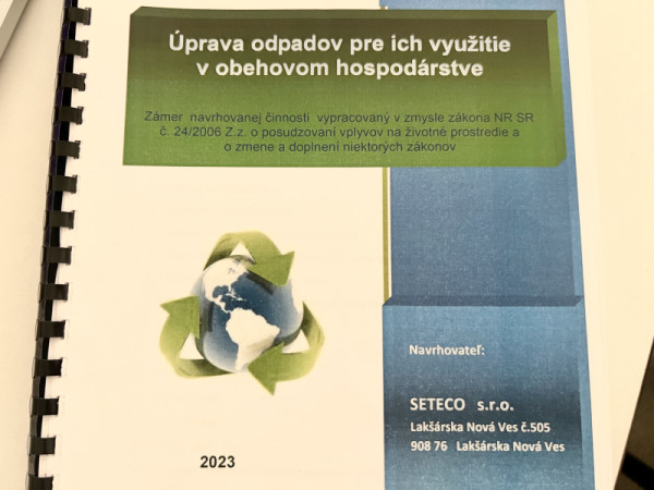 Mesto Senica podá rozklad voči záverečnému stanovisku EIA k projektu spoločnosti SETECO