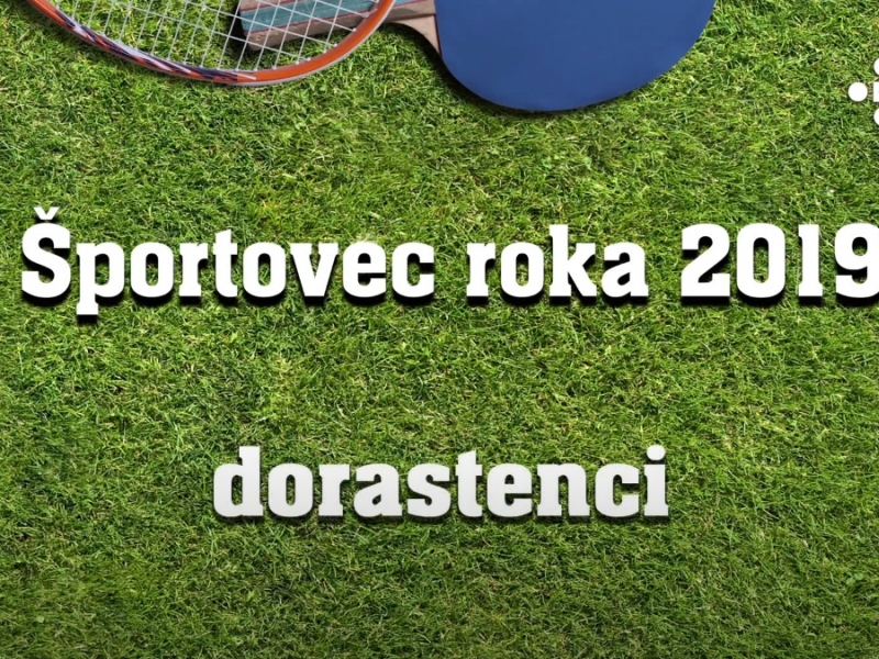 Profily najlepších športovcov Senice za rok 2019 - kategória dorastenci