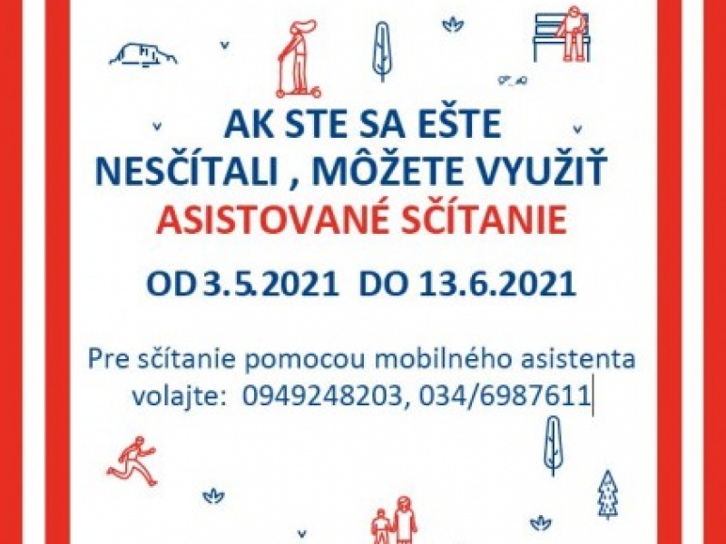 Asistované sčítanie prebieha už len do 13. júna