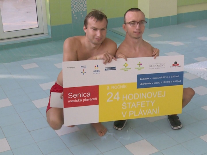 24 hod. štafeta v plávaní  bude pomáhať