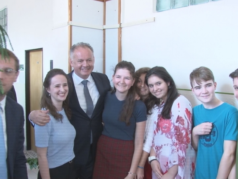 Prezident Andrej Kiska v Senici