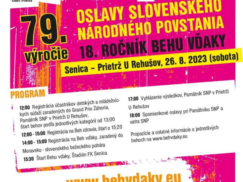 Príďte na 18. ročník Behu vďaky