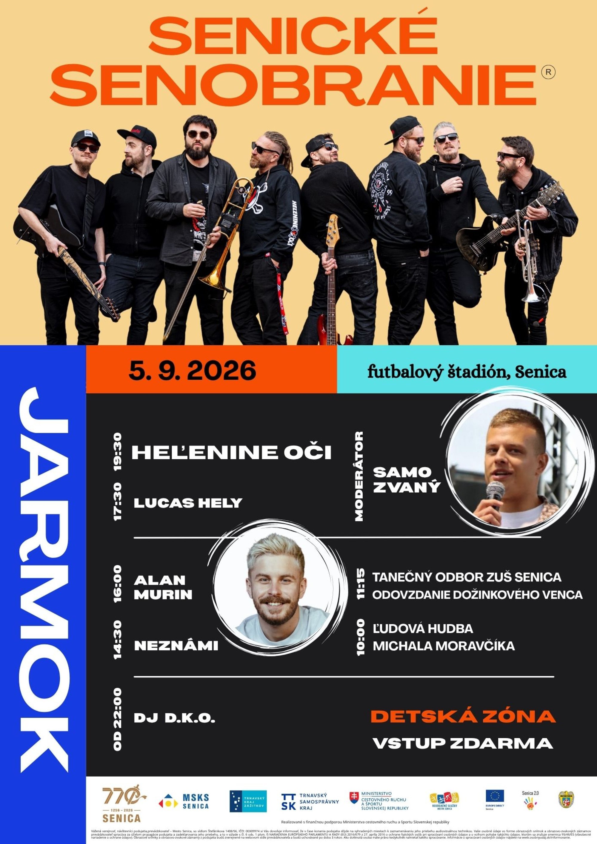 Senické senobranie: Jarmok, koncerty, dožinky aj bohatý program pre deti