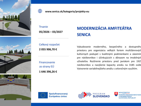 MODERNIZÁCIA AMFITEÁTRA SENICA