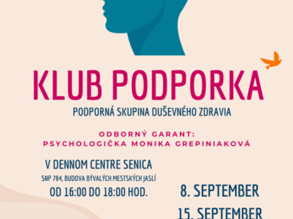 Klub Podporka v septembri