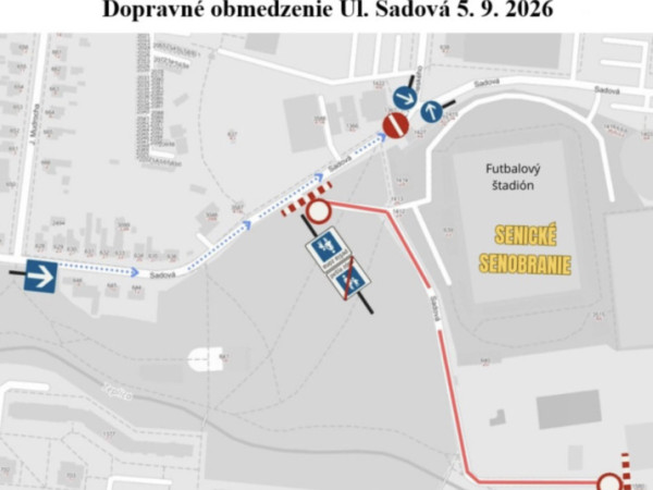 Dopravné uzávery počas Senobrania
