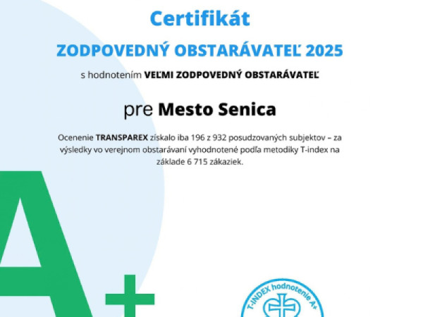 Vaše peniaze v dobrých rukách: Získali sme známku A+ za transparentnosť