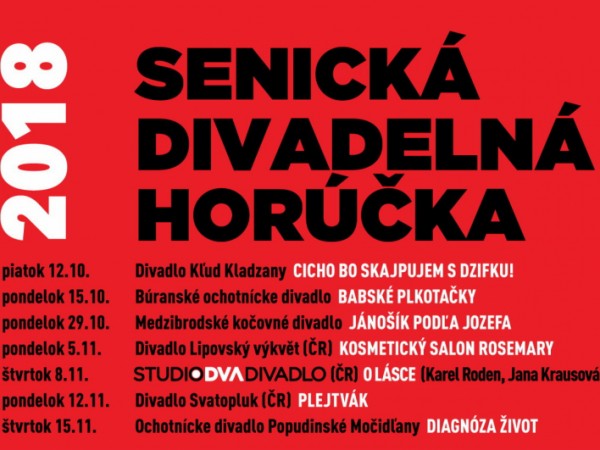 Senická divadelná horúčka 2018