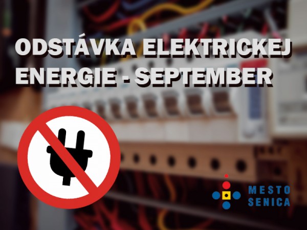 Prerušenie distribúcie elektriny - september 2022