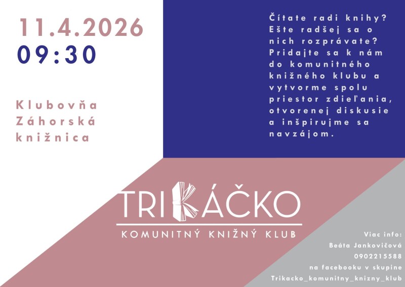 TriKáčko – komunitný knižný klub