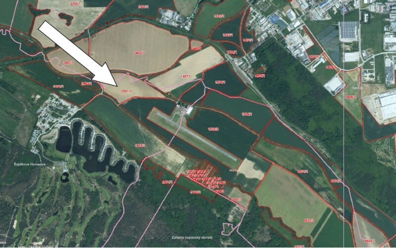 Aplikácia hnojovice - mapa