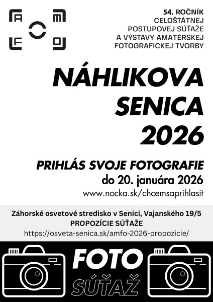 VYHLÁSENIE SÚŤAŽE NÁHLIKOVA SENICA 2026