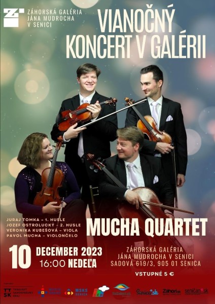 Vianočný koncert Mucha Quartet