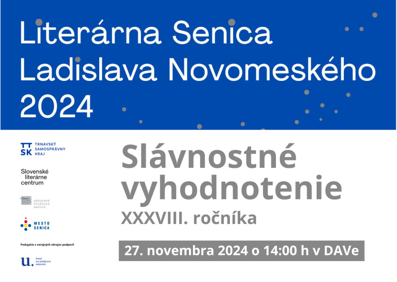 Literárna Senica Ladislava Novomeského 2024