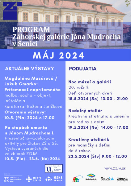 Podujatia v Záhorskej galérii Jána Mudrocha - máj