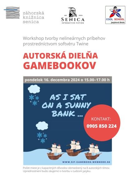 Vianočná autorská dielňa gamebookov