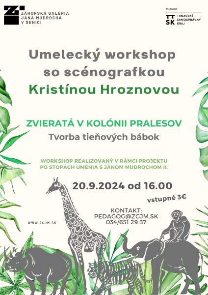 Workshop s Kristínou Hroznovou