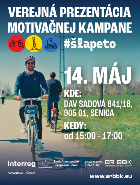 #šlapeto: Verejná prezentácia motivačnej kampane