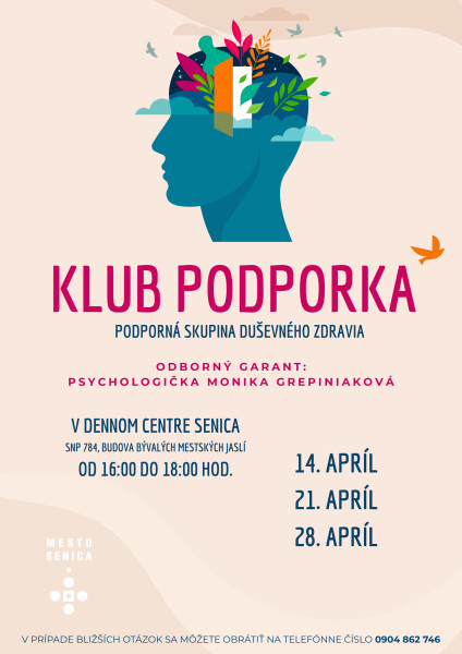 Klub Podporka v apríli