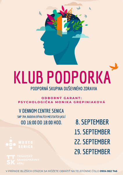 Klub Podporka v septembri
