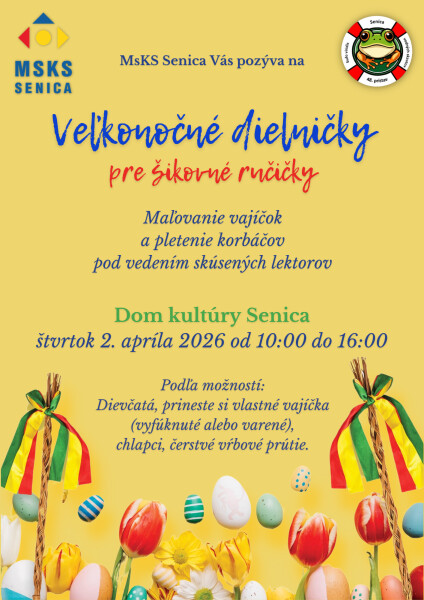 Veľkonočné dielničky pre šikovné ručičky